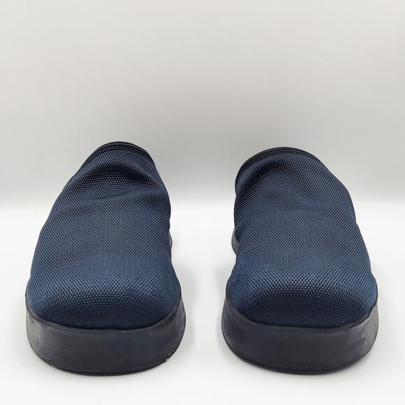 Y2K What’s What by Aerosoles Dark Blue and Black Platform Slip On Mules Women 6M - Picture 4 of 12